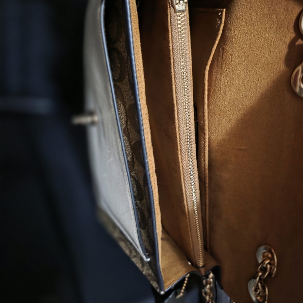 Coach Crossbody Bag in Brown and Tan